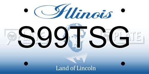 S99TSG Illinois License Plate