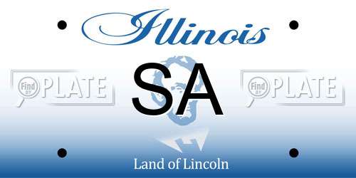 SA Illinois License Plate