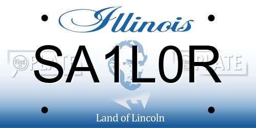 SA1L0R Illinois License Plate