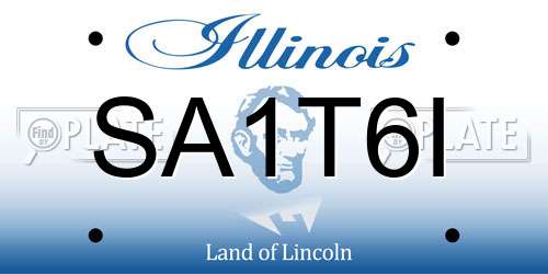 SA1T6I Illinois License Plate