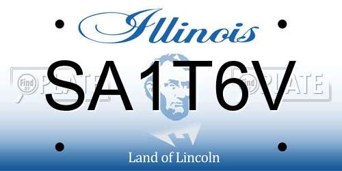 SA1T6V Illinois License Plate