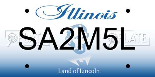 SA2M5L Illinois License Plate
