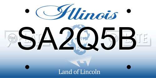 SA2Q5B Illinois License Plate