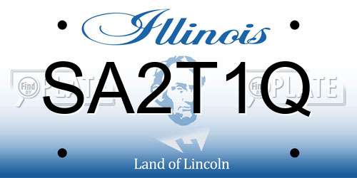 SA2T1Q Illinois License Plate