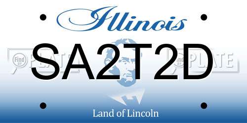 SA2T2D Illinois License Plate