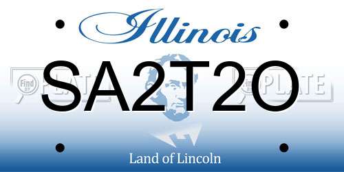 SA2T2O Illinois License Plate