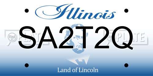 SA2T2Q Illinois License Plate