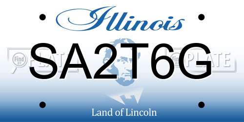 SA2T6G Illinois License Plate
