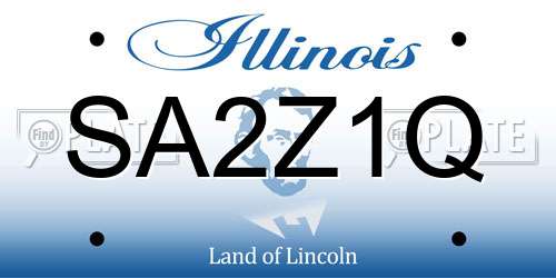 SA2Z1Q Illinois License Plate