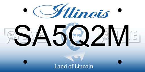 SA5Q2M Illinois License Plate