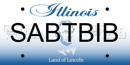 SABTBIB Illinois License Plate