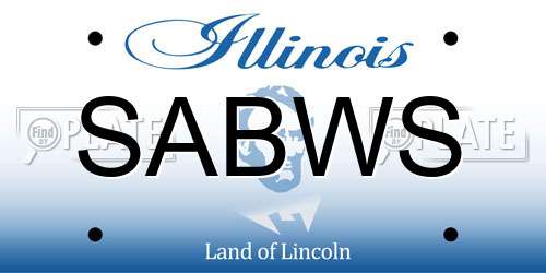 SABWS Illinois License Plate