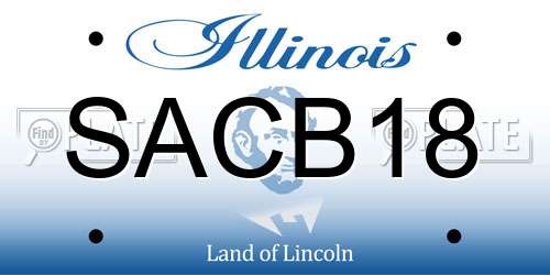 SACB18 Illinois License Plate