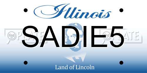 SADIE5 Illinois License Plate