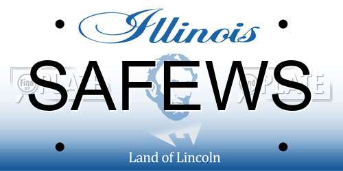 SAFEWS Illinois License Plate