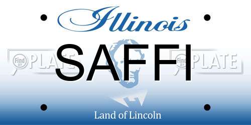 SAFFI Illinois License Plate
