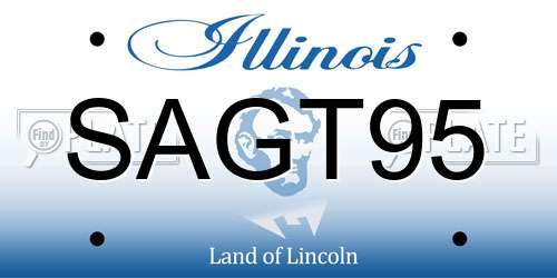 SAGT95 Illinois License Plate