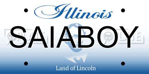 SAIABOY Illinois License Plate