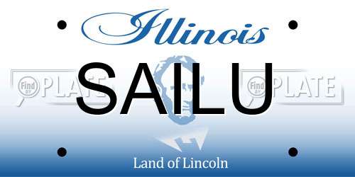 SAILU Illinois License Plate