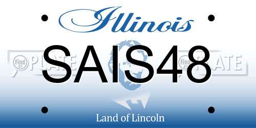 SAIS48 Illinois License Plate