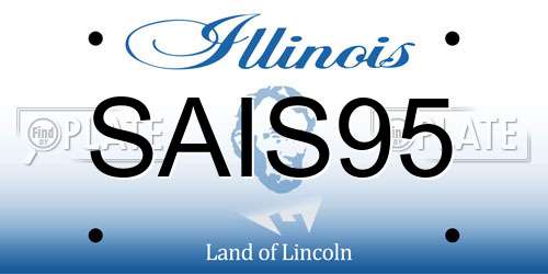 SAIS95 Illinois License Plate
