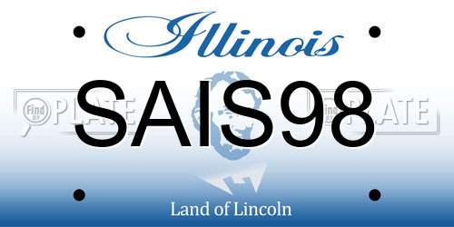 SAIS98 Illinois License Plate