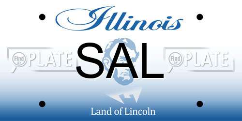 SAL Illinois License Plate