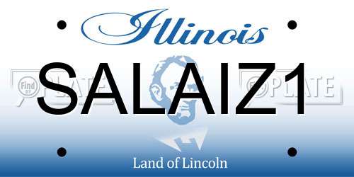 SALAIZ1 Illinois License Plate