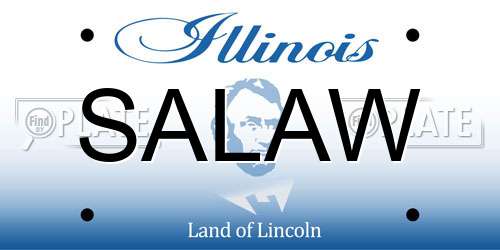 SALAW Illinois License Plate