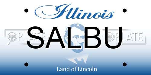 SALBU Illinois License Plate