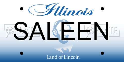 SALEEN Illinois License Plate