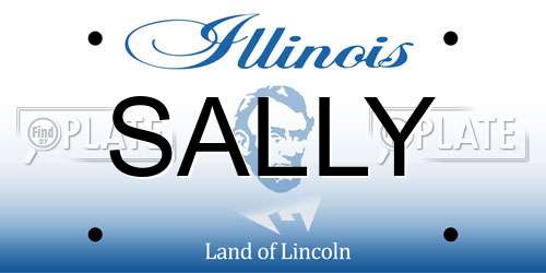 SALLY Illinois License Plate