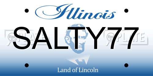 SALTY77 Illinois License Plate