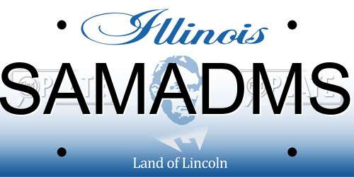SAMADMS Illinois License Plate