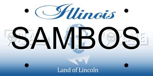 SAMBOS Illinois License Plate