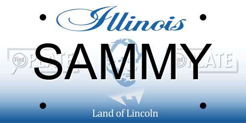 SAMMY Illinois License Plate