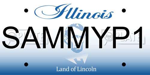 SAMMYP1 Illinois License Plate