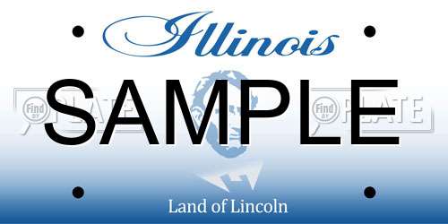 SAMPLE Illinois License Plate