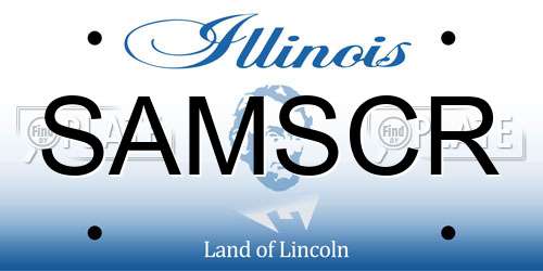 SAMSCR Illinois License Plate