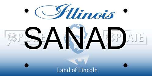 SANAD Illinois License Plate