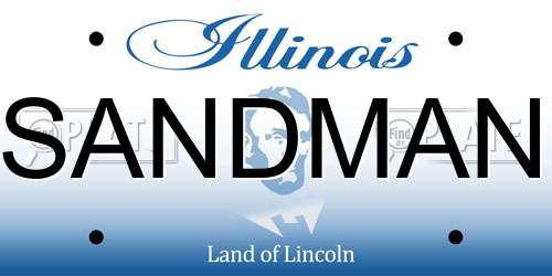 SANDMAN Illinois License Plate