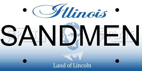 SANDMEN Illinois License Plate