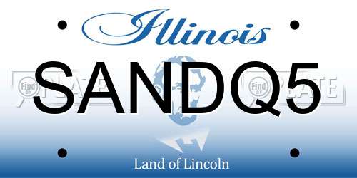 SANDQ5 Illinois License Plate