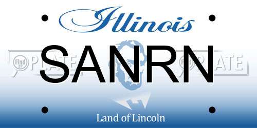 SANRN Illinois License Plate
