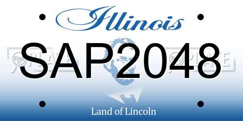 SAP2048 Illinois License Plate