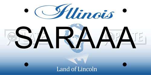 SARAAA Illinois License Plate