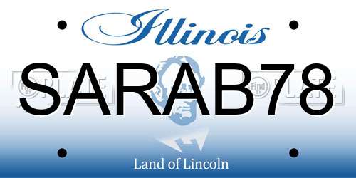 SARAB78 Illinois License Plate