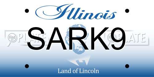 SARK9 Illinois License Plate
