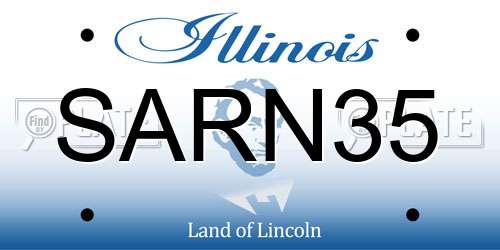 SARN35 Illinois License Plate