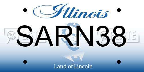 SARN38 Illinois License Plate